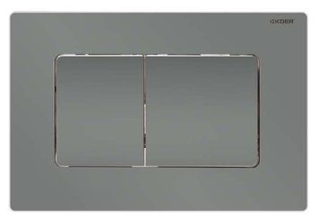 Панель змиву пластикова механіка Koer KT-0602-07 Квадратна Графіт (R5183) KR5183 фото