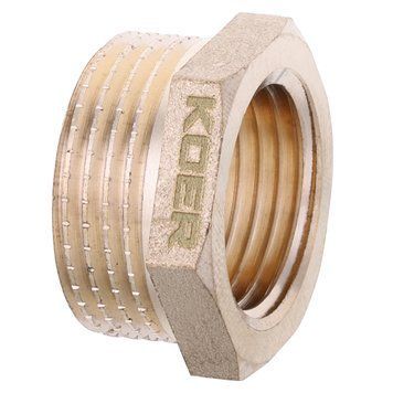 Футорка латунна 1/2х3/4 Koer KF.F0608.WN (KR2985) KR2985 фото