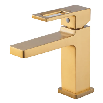 Змішувач для умивальника Haiba Kant 001 Brushed Gold (HB9605) HB9605 фото