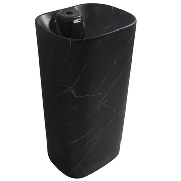 Умивальник моноблок Mixxus Premium Diverse-1102 Marble 460х380х840mm з отвором під змішувач та переливом Мармур (MP6576) MP6576 фото