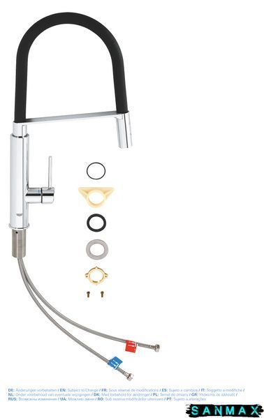 Змішувач для кухні з гнучким виливом Grohe Concetto new (31491000) 31491000 фото