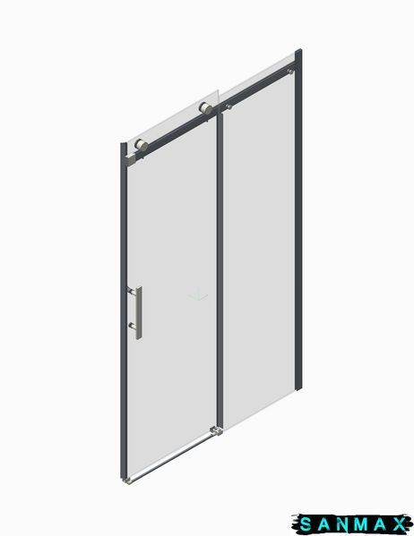 Двері в нішу Koer SR SD01-120x200-TR-12 прозоре скло Easy Clean 8мм, матове золото (KR5377) KR5377 фото