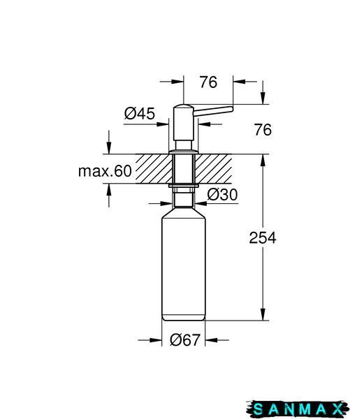 Дозатор для миючого засобу Grohe (40536DC0) 40536DC0 фото
