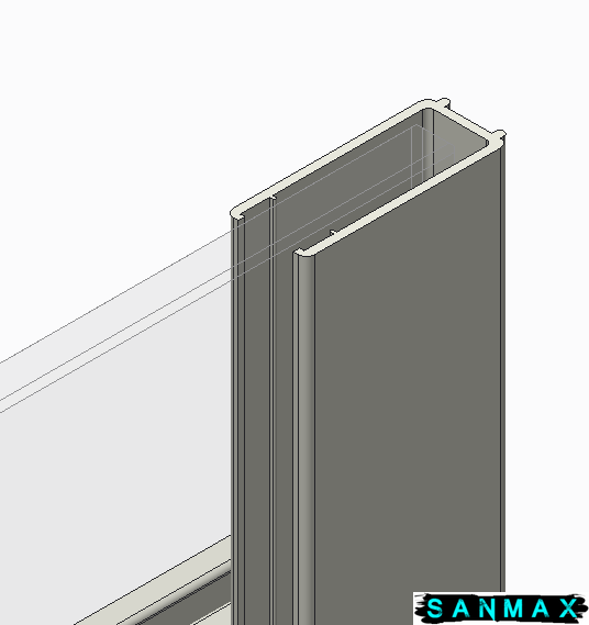 Двері в нішу Koer SR SD01-120x200-TR-12 прозоре скло Easy Clean 8мм, матове золото (KR5377) KR5377 фото