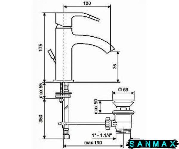 Змішувач Emmevi Niagara антик-хр для біде CSP74004 CSP74004 фото