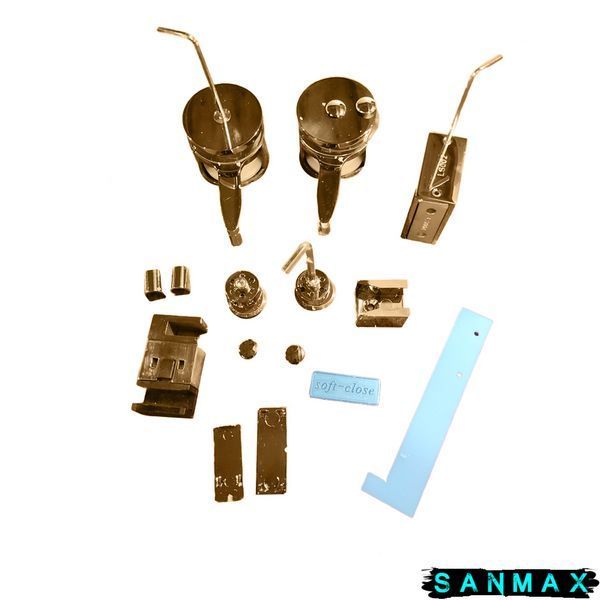 Двері в нішу Koer SR SD01-120x200-TR-12 прозоре скло Easy Clean 8мм, матове золото (KR5377) KR5377 фото