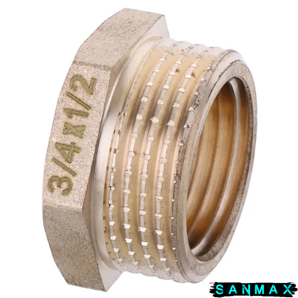 Футорка латунна 1/2х3/4 Koer KF.F0608.WN (KR2985) KR2985 фото