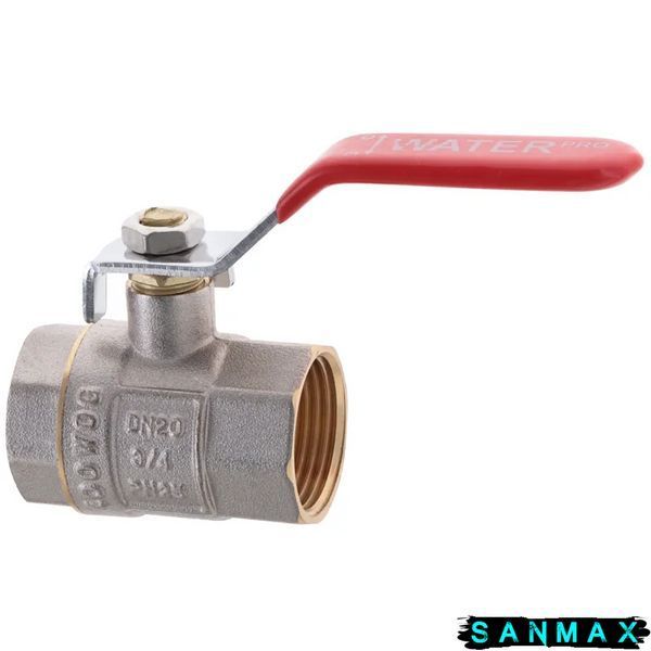 Кран кульовий 3/4 РГГ Вода Waterpro Червона ручка (WP0136) WP0136 фото