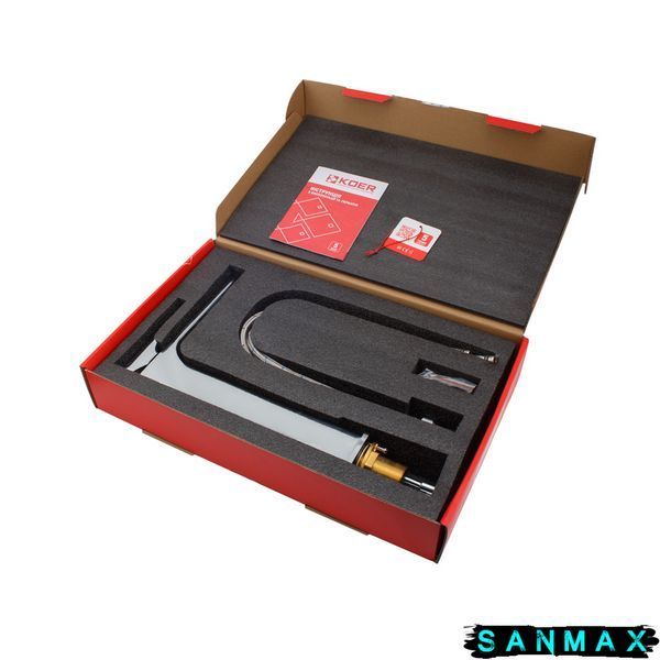 Змішувач для умивальника високий, хром Koer KB-11009-01 (KR3500) KR3500 фото