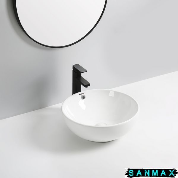 Раковина накладна Mixxus Premium Ellipse-0205 430х430х175mm з переливом (MP6530) MP6530 фото
