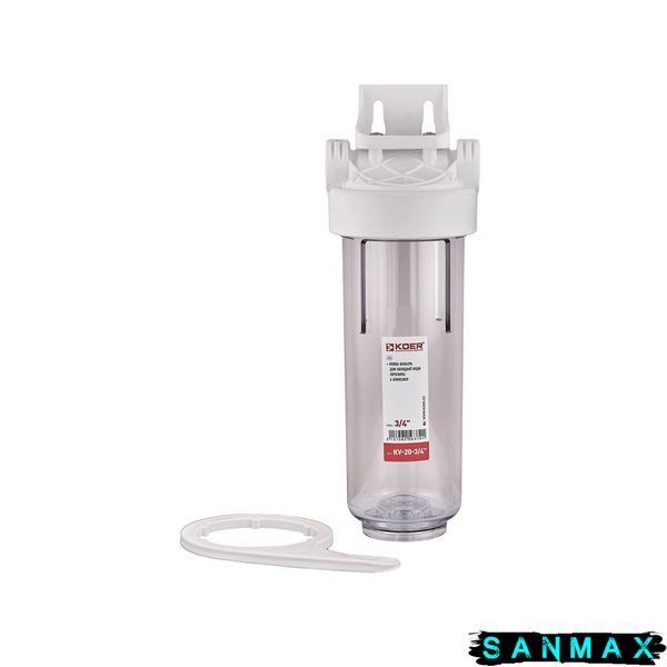 Колба фільтру для холодної води Koer KV-20-3/4 6 атмосфер 3/4" (KR5637) KR5637 фото