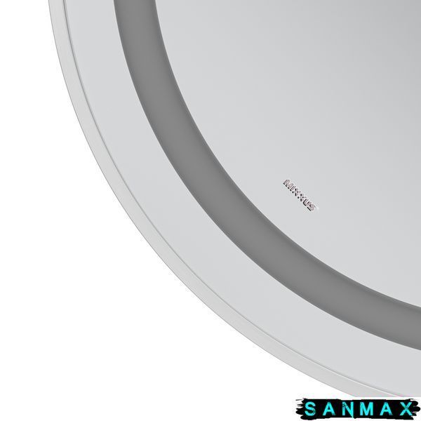 Дзеркало Mixxus Premium Ellipse MV05-80x70-Reverse Білий (Led Touch, Anti-fog, димер (3-6kK)) (MP6645) MP6645 фото