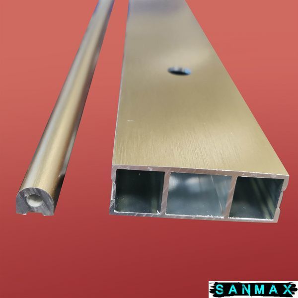 Двері в нішу Koer SR SD01-120x200-TR-12 прозоре скло Easy Clean 8мм, матове золото (KR5377) KR5377 фото
