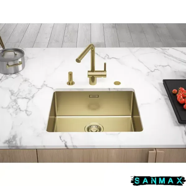 Кухонна інтегрована мийка Franke Mythos 45х44 BXM 210/110-40, F-Inox gold Золото (127.0662.648) 127.0662.648 фото