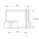 Футорка латунна 1/2х3/4 Koer KF.F0608.WN (KR2985) KR2985 фото 3