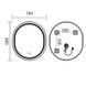 Дзеркало Mixxus Premium Ellipse MV05-80x70-Reverse Білий (Led Touch, Anti-fog, димер (3-6kK)) (MP6645) MP6645 фото 3