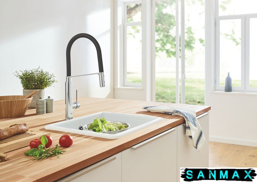 Змішувач для кухні з гнучким виливом Grohe Concetto new (31491000) 31491000 фото