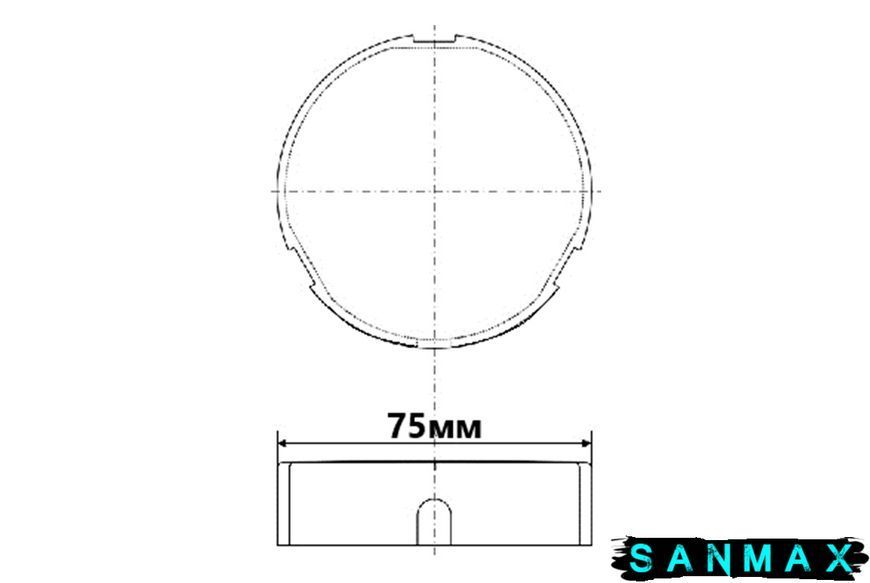 Ручка переливу сифона для ванни латунна PUW-KNOBBTH2G-CB PUW-KNOBBTH2G-CB фото