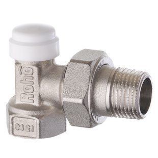 Кран радіаторний 1/2 кутовий нижній Roho R5250-050 (30/120) (RO0132) RO0132 фото