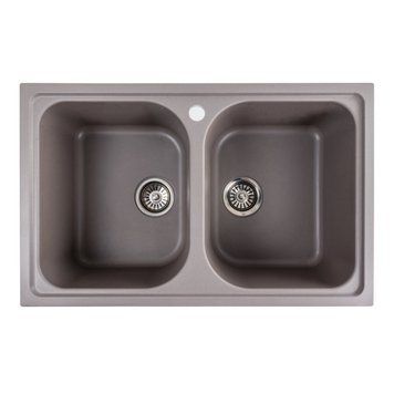 Гранітна мийка для кухні Platinum 7950 Equatoria матова Дюна SP000040405 фото