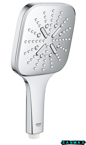Лійка ручна для душу 3 режими струменя Grohe Rainshower 130 Cube (26582000) 26582000 фото