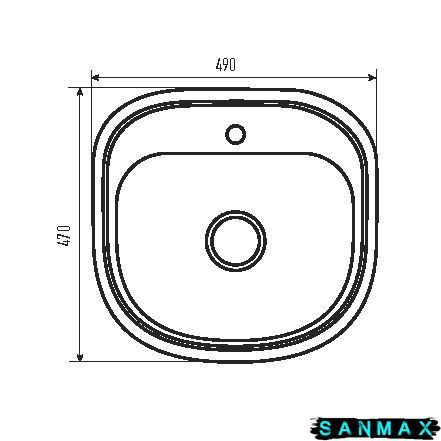 Мийка кухонна Zerix Z4947-08-180Md (Micro Decor) (ZS0569) ZS0569 фото