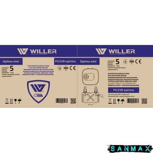 Бойлер Willer 15л PU15R Optima Mini "Під мийку" мокрий тен 1,5 кВт (PU15R optima mini) PU15R New optima mini фото