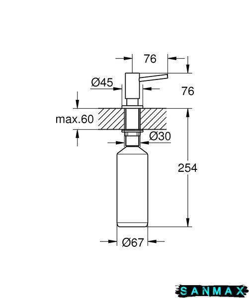 Дозатор для миючого засобу Grohe (40535DC0) 40535DC0 фото