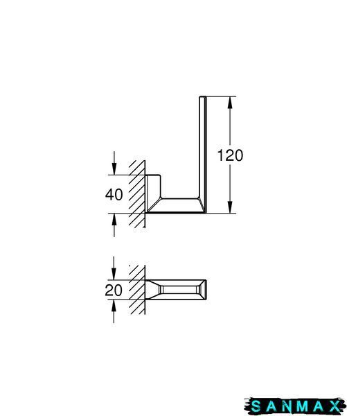 Тримач для запасного рулону туалетного паперу Grohe Selection Cube (40784000) 40784000 фото