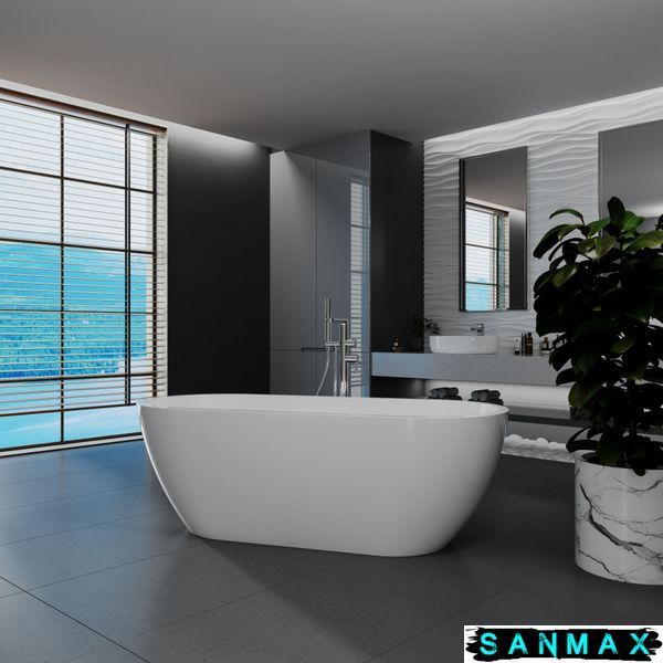 Ванна акрилова вільностояча суцільнолита Koller Pool AquaLuxe 1700x750 Білий з сифоном 0202260101 фото