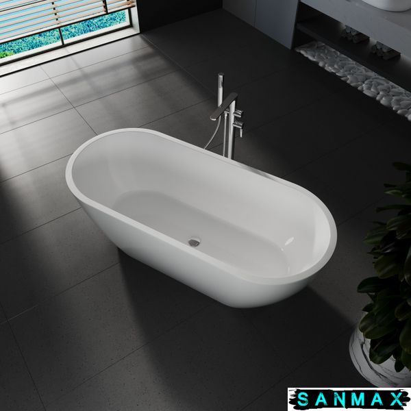 Ванна акрилова вільностояча суцільнолита Koller Pool AquaLuxe 1700x750 Білий з сифоном 0202260101 фото