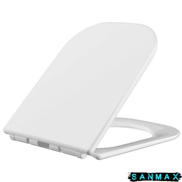 Кришка для унітазу Mixxus Seat Cover Quadro-2003 з мікроліфтом 430х338х35mm (MI6689) MI6689 фото