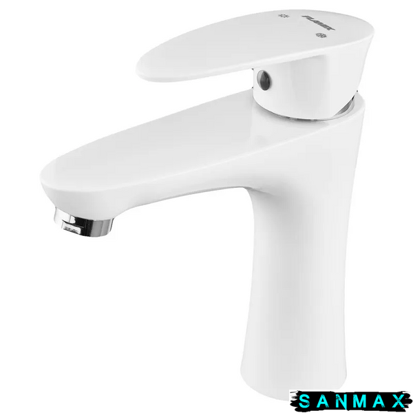 Змішувач для умивальника Plamix CEZAR-001 SET Білий PM0661 фото