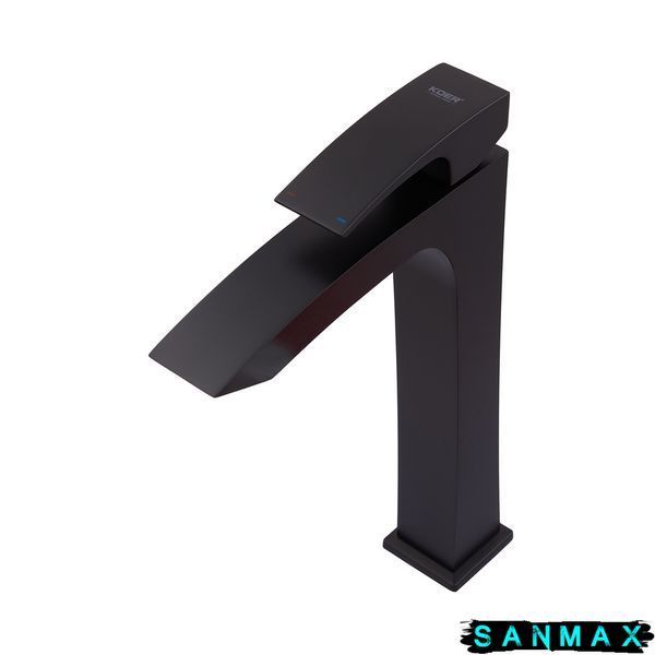 Змішувач для умивальника високий, чорний Koer KB-11007-05 (KR3441) KR3441 фото