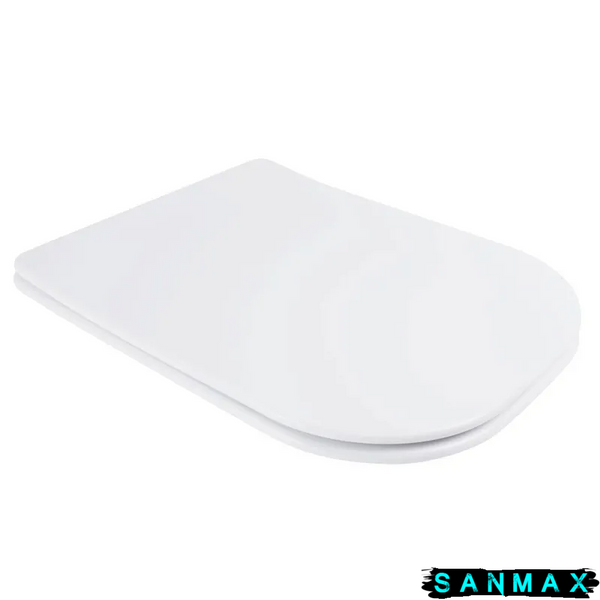 Кришка для унітазу Mixxus Seat Cover Quadro-2003 з мікроліфтом 430х338х35mm (MI6689) MI6689 фото