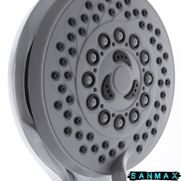 Лійка ручна для душу Zerix SH-70 (5 режимів) Хром (ZX3082) ZX3082 фото