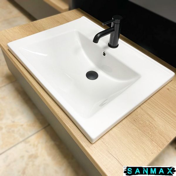 Умивальник врізний Vbi Busso 60 Білий VBI-018045 фото