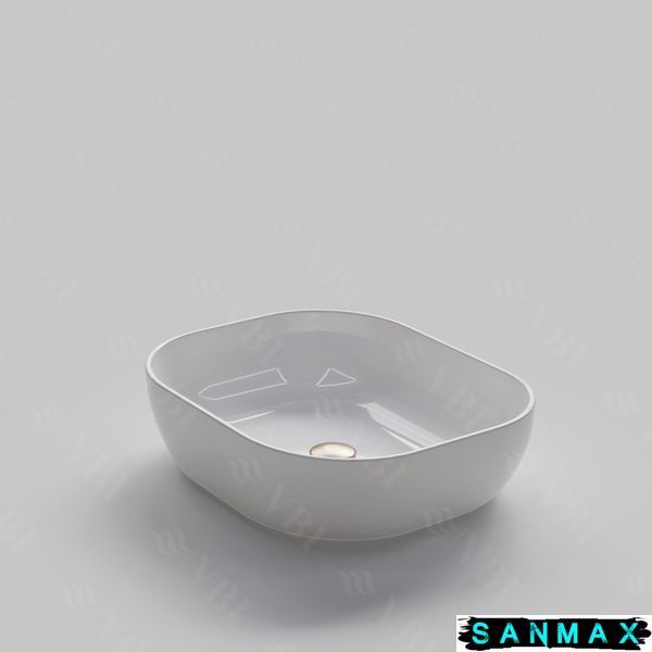 Умивальник (раковина) VBI BERGAMO WHITE накладний VBI-012500 фото