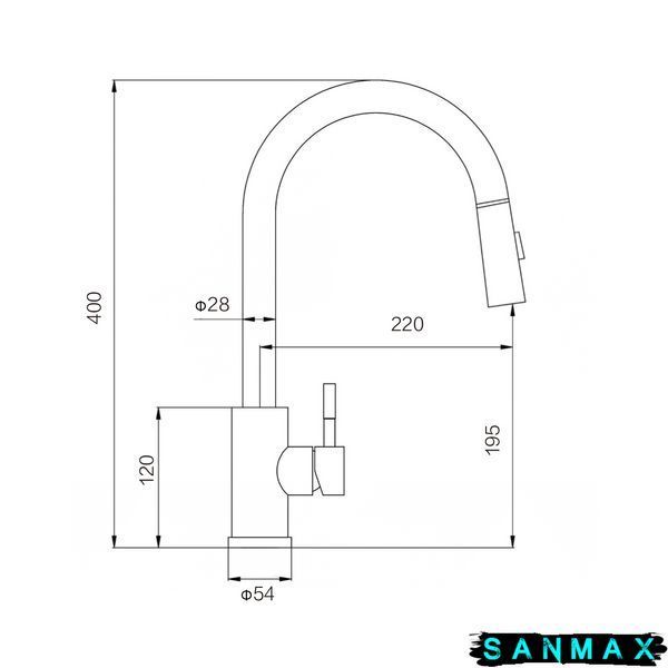 Змішувач для кухні Vbi Flusso Матове Золото VBI-055000BG фото