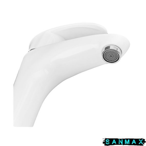 Змішувач для умивальника Plamix CEZAR-001 SET Білий PM0661 фото