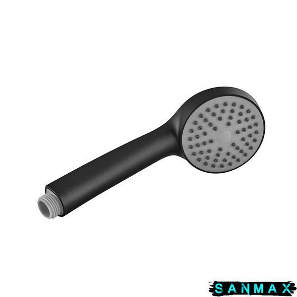 Змішувач для ванни Plamix Cezar-009 Euro Set Matte Чорний, зі шлангом, лійкою та кронштейном (PM0693) PM0693 фото