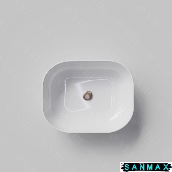 Умивальник (раковина) VBI BERGAMO WHITE накладний VBI-012500 фото