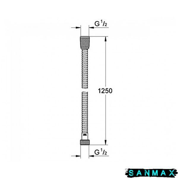 Душовий шланг 125 см Grohe Relexaflex (28142000) 28142000 фото