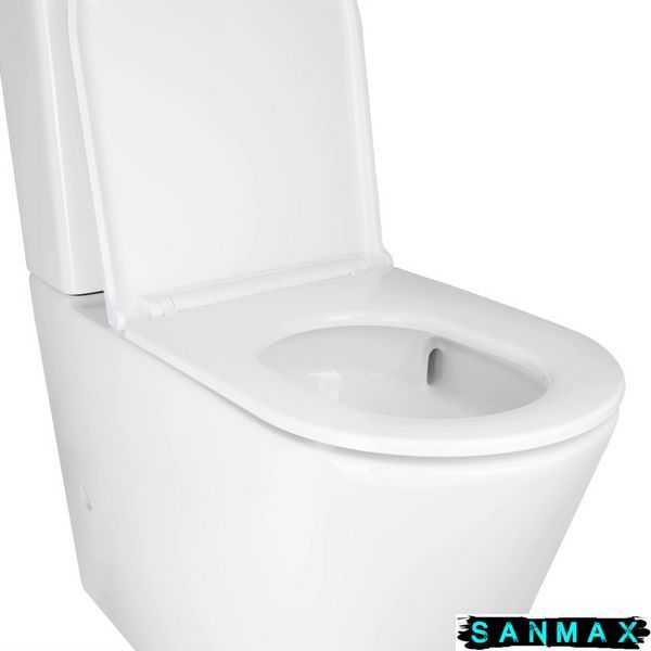 Чаша унітазу-компакту Mixxus Premium Bevel-0402-T1 Bowl 670х390х880 Tornado 1.0 без сидіння (MI8353) MI8353 фото
