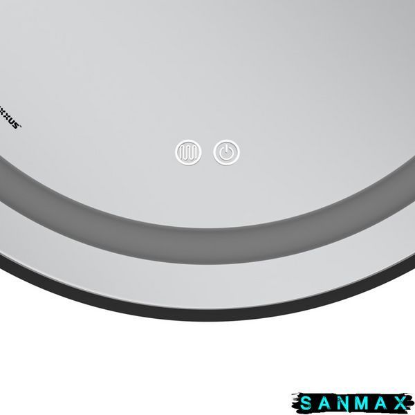 Дзеркало Mixxus Premium Ellipse MV05-80x70-Reverse Чорний (Led Touch, Anti-fog, димер(3-6kK))(MP6646) MP6646 фото
