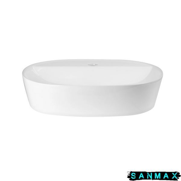 Раковина накладна Mixxus Premium ELLIPSE-0203 510х375х120mm з отвором під змішувач (MP6678) MP6678 фото