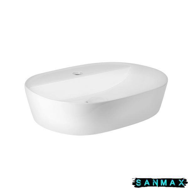 Раковина накладна Mixxus Premium ELLIPSE-0203 510х375х120mm з отвором під змішувач (MP6678) MP6678 фото
