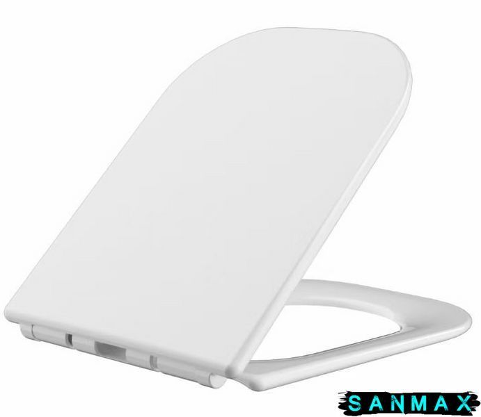 Кришка для унітазу Mixxus Seat Cover Quadro-2003 з мікроліфтом 430х338х35mm (MI6689) MI6689 фото