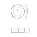 Умивальник накладний Vbi Prato Лаванда Матовий VBI-011412 фото 3