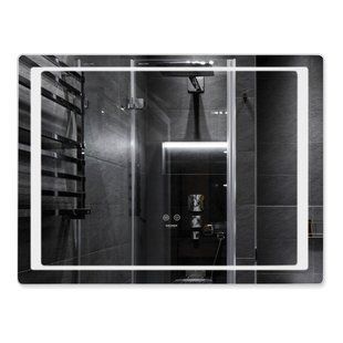 Дзеркало Kroner KRP Spiegel HR2 - 10070 з LED-підсвічуванням та антизапотіванням CV030035 фото